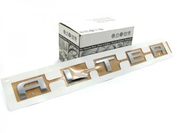 Rotulo logotipo 'ALTEA' plata cromado porton trasero ORIGINAL SEAT Altea (5P1), 5P0853687L739