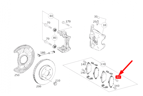 Tornillo hexagonal ORIGINAL MERCEDES-BENZ A-Class (W176) A0049908300