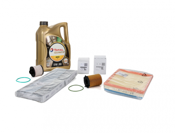 Pack 4 Filtros ORIGINAL PEUGEOT CITROEN motores 1.6 BlueHdi a partir 2013 & Total QUARTZ Ineo ECS 5W