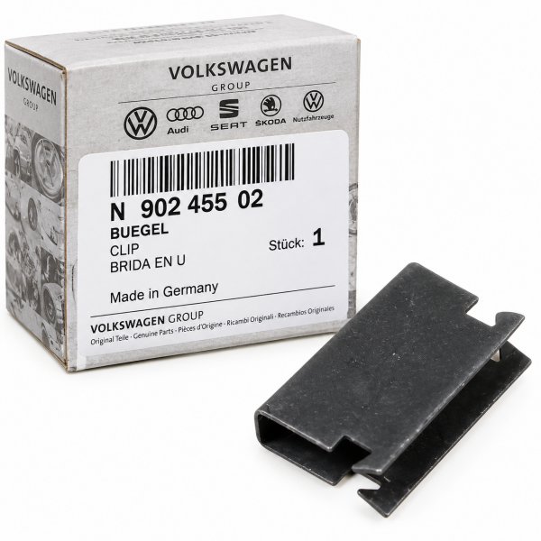 Brida Clip U 20x13x3,5 mm ORIGINAL VW Audi SEAT Skoda, N90245502