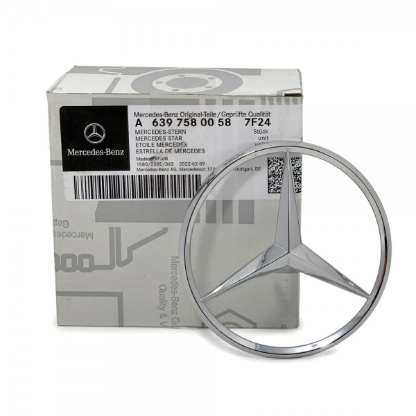Estrella 'plateada' portón trasero ORIGINAL MERCEDES-BENZ Viano W639, A63975800587F24