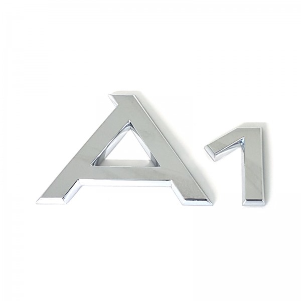 Rótulo cromado brillante logotipo 'A1' ORIGINAL AUDI A1 8X08537412ZZ