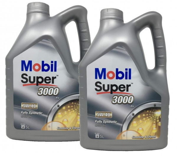 Pack 10 Litros MOBIL Super 3000 X1 5W-40, 15116610