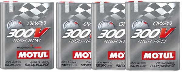 Pack 8L Motul 300V HIGH RPM 0W20 104239