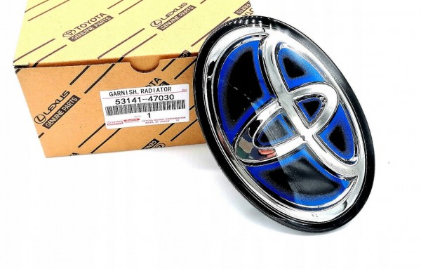 Emblema Rejilla logotipo ORIGINAL TOYOTA Prius Plug-in (W5), C-HR II, RAV4 Hybrid (A5), 53141-47030