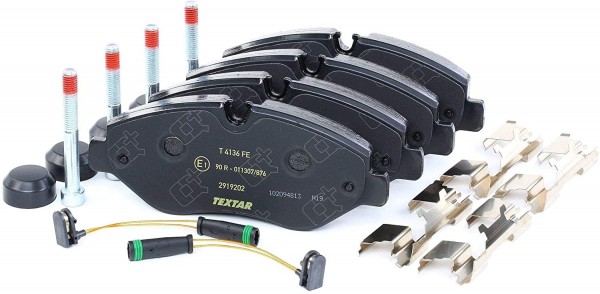Juego 4 Pastillas de Freno TEXTAR apto para MERCEDES-BENZ, VW Crafter (2E,2F), 2919202