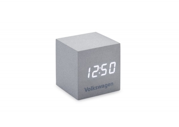 Despertador plateado en forma de un cubo ORIGINAL VW, 33D050811