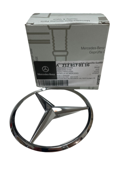 Estrella 'plateada' portón trasero ORIGINAL MERCEDES-BENZ Clase E station wagon W212, A2128170116