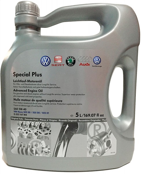 Lubricante ORIGINAL VW AUDI Special Plus 5W40 5L G052167M4