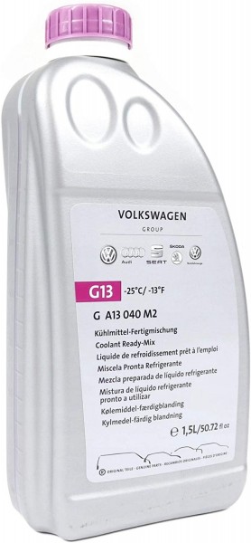 Anticongelante G13 Ready-Mix 'hasta -25 °C' ORIGINAL Grupo VOLKSWAGEN GA13040M2, 1.5L