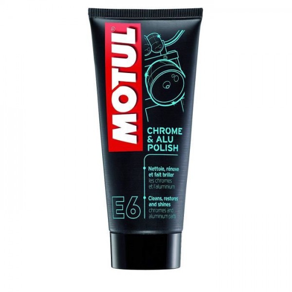 MOTUL E6 CHROME & ALU POLISH 'Limpia, renueva, y saca brillo Cromo y Aluminio' 103001