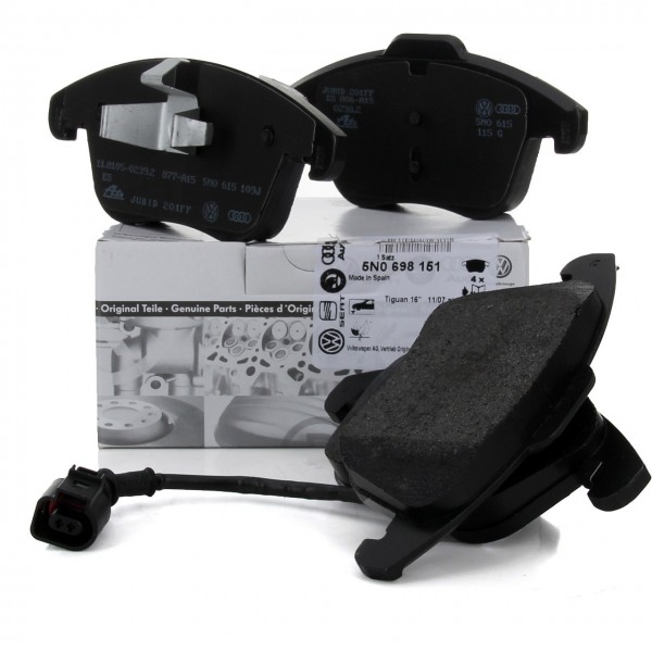 Juego 4 pastillas Freno ECO delanteras ORIGINAL VW Tiguan (5N), 5N0698151, 5N0698151D