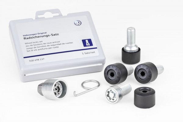 Juego de tornillos de rueda antirrobo ORIGINAL VW 5Q0698137