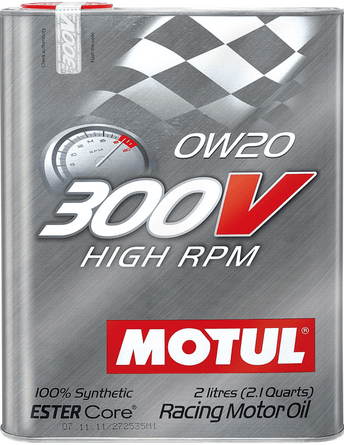 Motul 300V HIGH RPM 0W20 2L 104239
