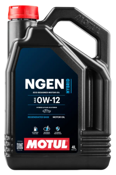 MOTUL NGEN HYBRID 0W-12 111885, 4 Litros