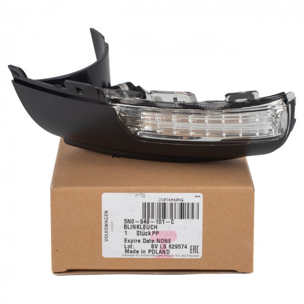 Luz intermitente retrovisor exterior 'derecha' ORIGINAL VW Tiguan (5N), Sharan (7N), 5N0949102C