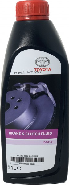 TOYOTA Líquido de freno DOT-4, 1 litro 08823-80112