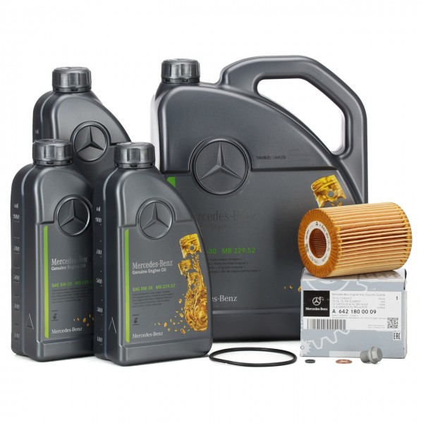 Pack 8L Aceite 5W30 'MB 229.51' + Filtro Aceite A6421800009 ORIGINAL MERCEDES-BENZ