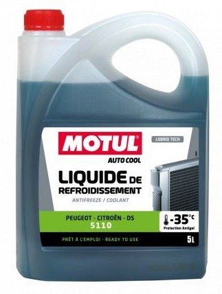 Anticongelante MOTUL AUTOCOOL 5110 -35°C, 5L especial PSA 111038