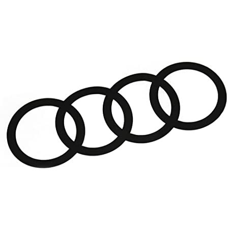 Adhesivo AUDI Rings negro-brillante ORIGINAL AUDI A4/S4 A5/S5, E-Tron, 8W0064317C