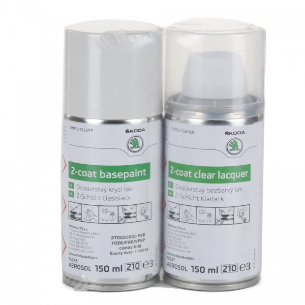 Laca + Spray Pintura'Caramelo blanco' ORIGINAL SKODA 3T0050200F9E