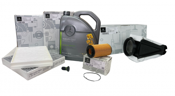 Pack 4 Filtros ORIGINAL MERCEDES BENZ W205 & Aceite ORIGINAL 5W30 MB 229.52 5 litros
